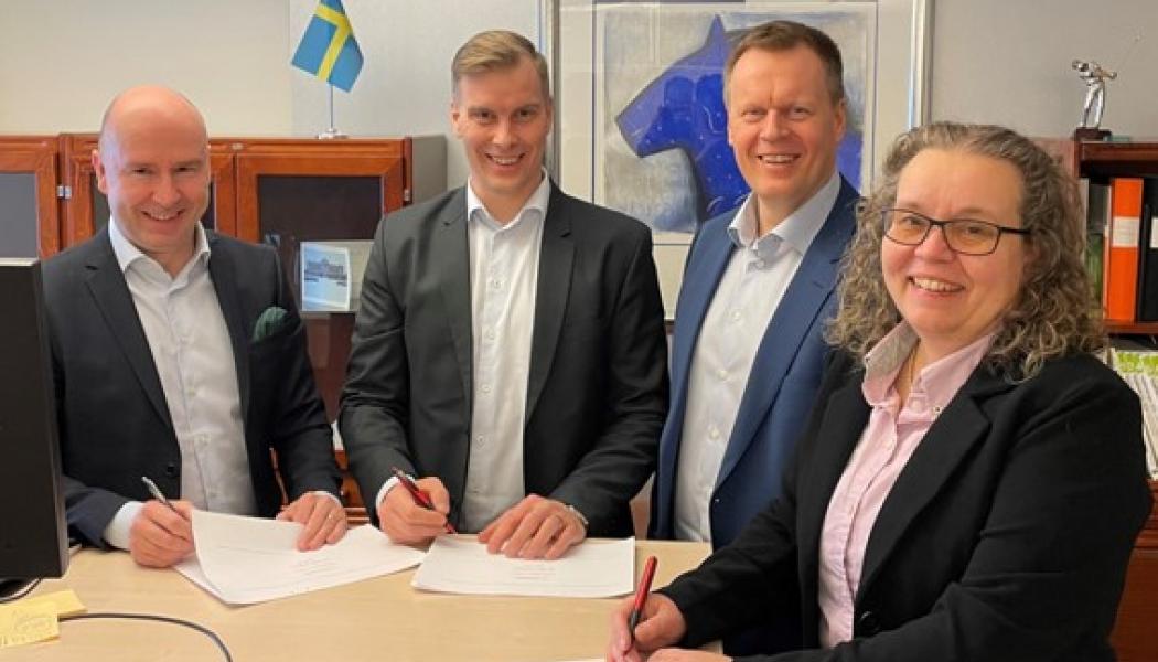 Sami Eronen, Carl Sahlin, Jouni Metsämäki och Ulla Spånberg. Foto: Ruuki
