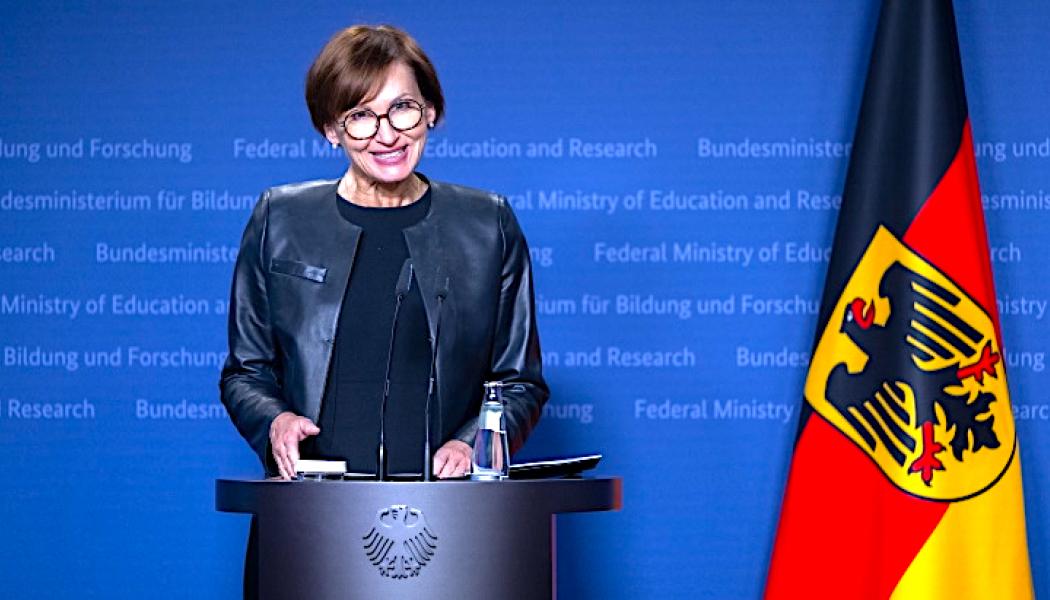 Tysklands forskningsminister Bettina Stark-Watzinger tillkännager det nya finansieringsprogrammet för fusionsforskning, Bild: Forskningsministeriet, BMBF