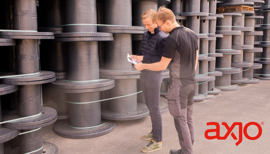 Beslutet innebär att Axjo omhändertar alla produkter och kunderna slipper producentansvarsavgifter för kabeltrummor. Foto: Axjo