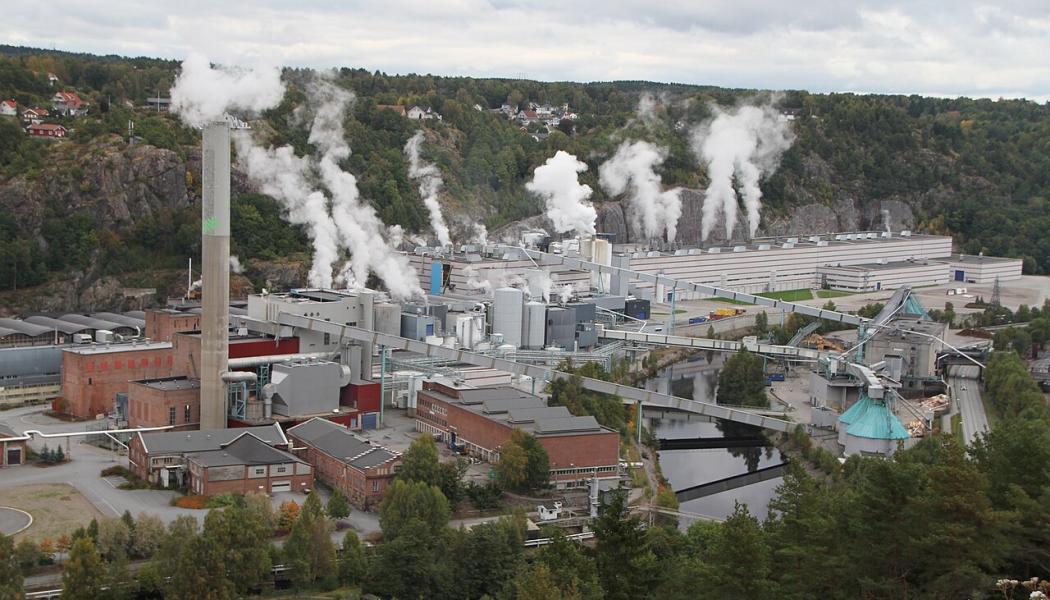 Norske Skog planerar att starta produktion av BCTMP-massa vid Norske Skog Saugbrugs i Halden i Norge. Foto: Bjoertvedt/Wikimedia Commons