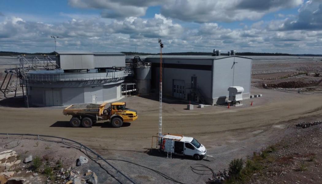 Här installeras 5G-nätverket i gruvan i Garpenberg. Foto: Radtonics