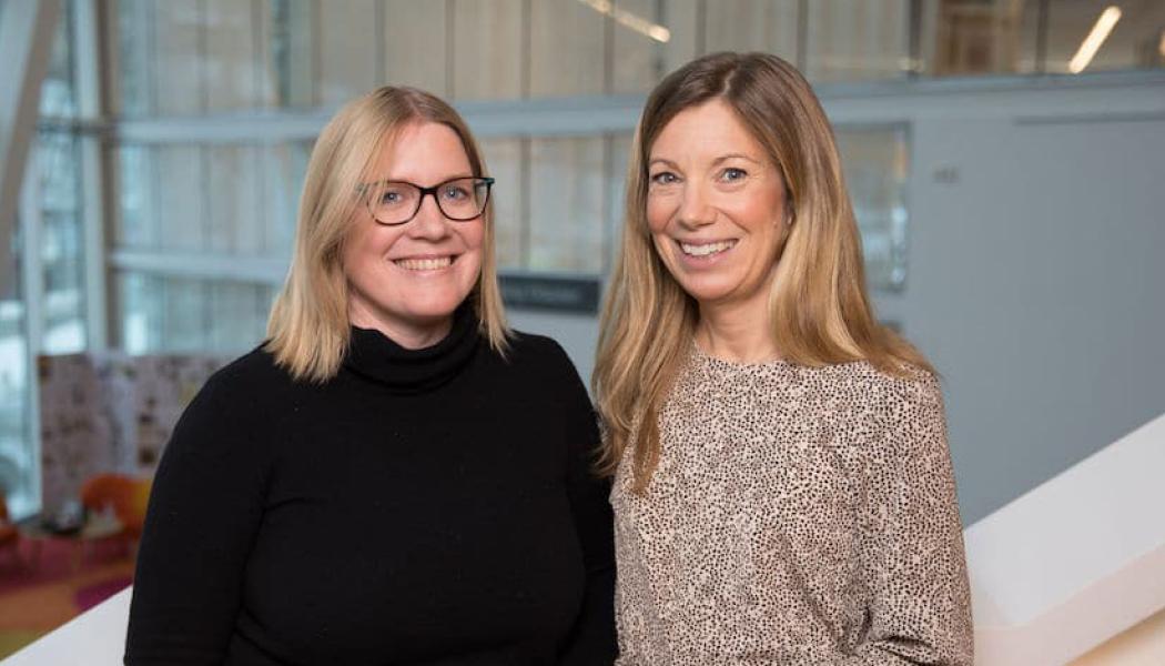 Anna Carlsson och Malin Alpsten, grundare av Bright Day Graphene. Foto: Paper Province