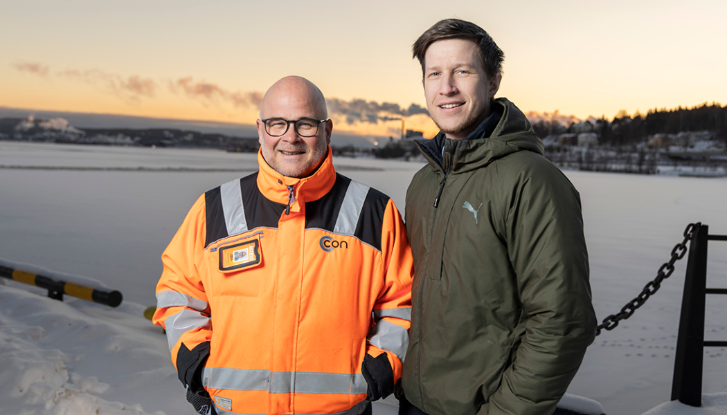 Magnus Häggström, vd och Clas Bergman, grundare och vice vd har hittat ett bra samarbete som ska ta örnsköldsviksbaserade företaget ut i Europa. Foto: BizMaker