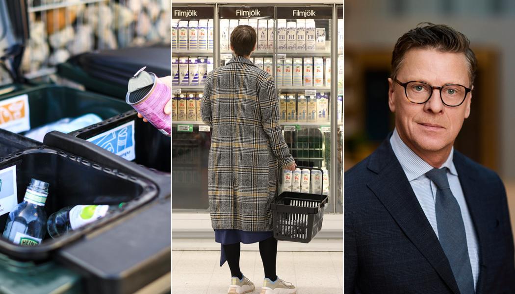 T.h., Carl Eckerdal, chefekonom på Livsmedelsföretagen, som är en bransch- och arbetsgivareorganisation.  Bild: Livsmedelsföretagen