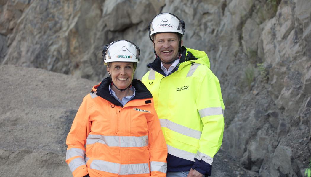 Ludwig Zetterström och Angelika Bohlin tillträder sina nya tjänster den 1 juni. Foto:Cecilia Hedström/Peab