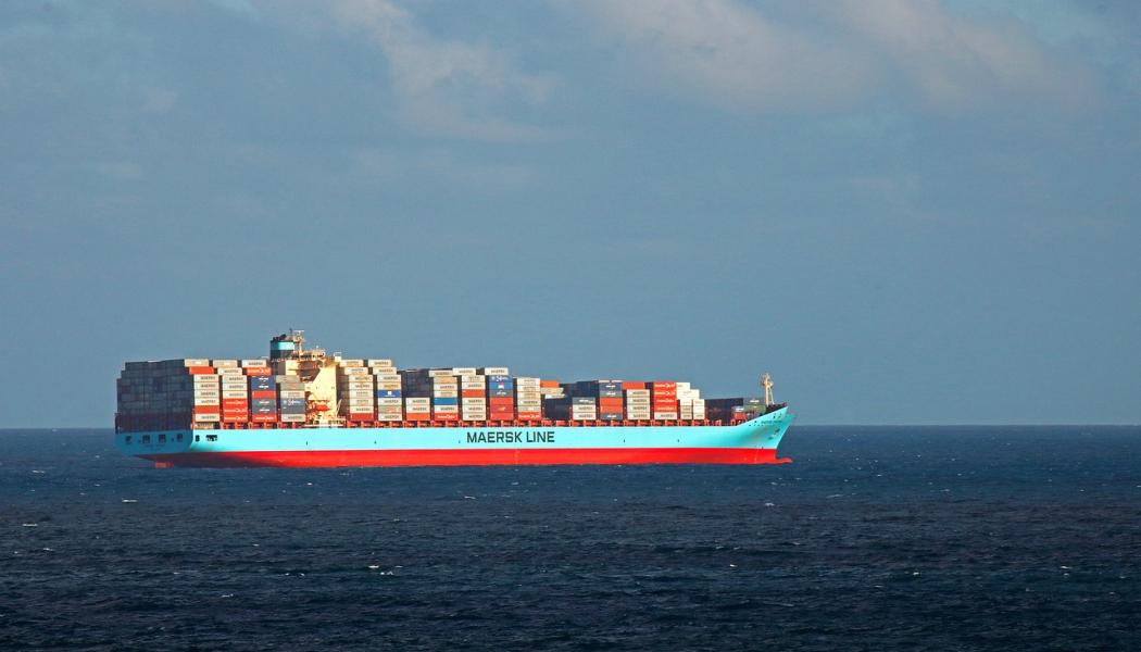 Maersk-fartyg på väg. Foto: Creative Commons Lic, kredit: Bluesnap