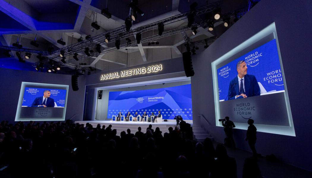 På världsekonomiskt forum i Davos mötte deltagarna verkligheten och konflikterna i världen. Foto: Världsekonomiskt forum/pressfoto
