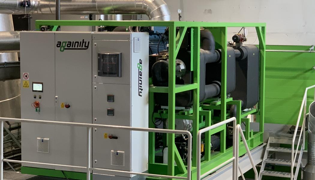 Againity har utvecklat en patenterad ORC-turbin som omvandlar överskottsvärme till el.