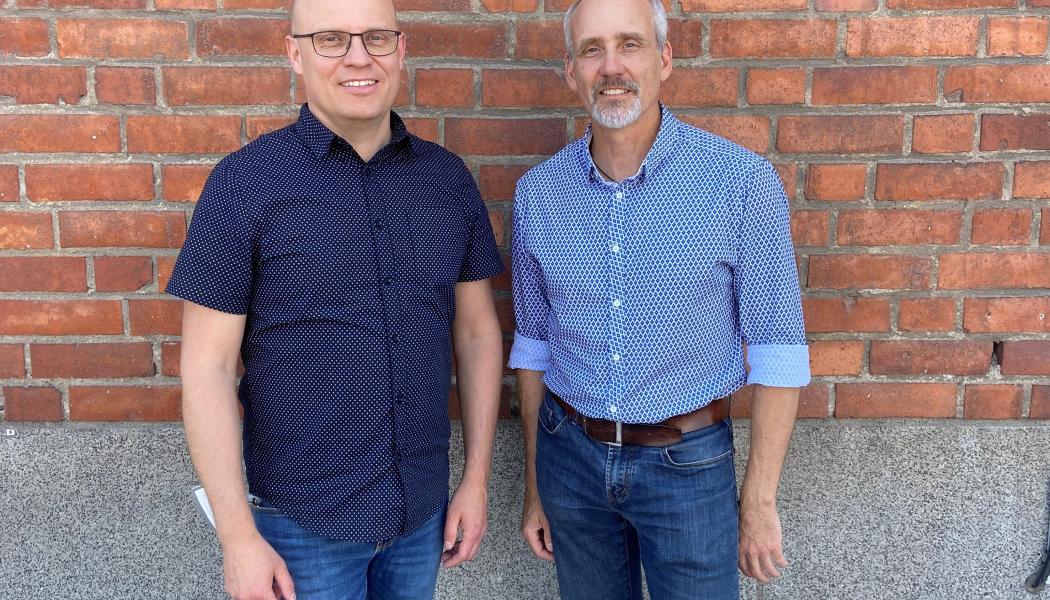 Fredrik Karlsson (vänster) och Torbjörn Idhammar (höger). Foto: Questio/Idcon