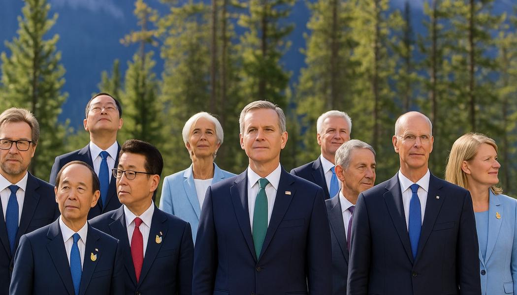 Deltagare vid G7- mötet i kanadensiska Banff. Image: Chattgpt-foto