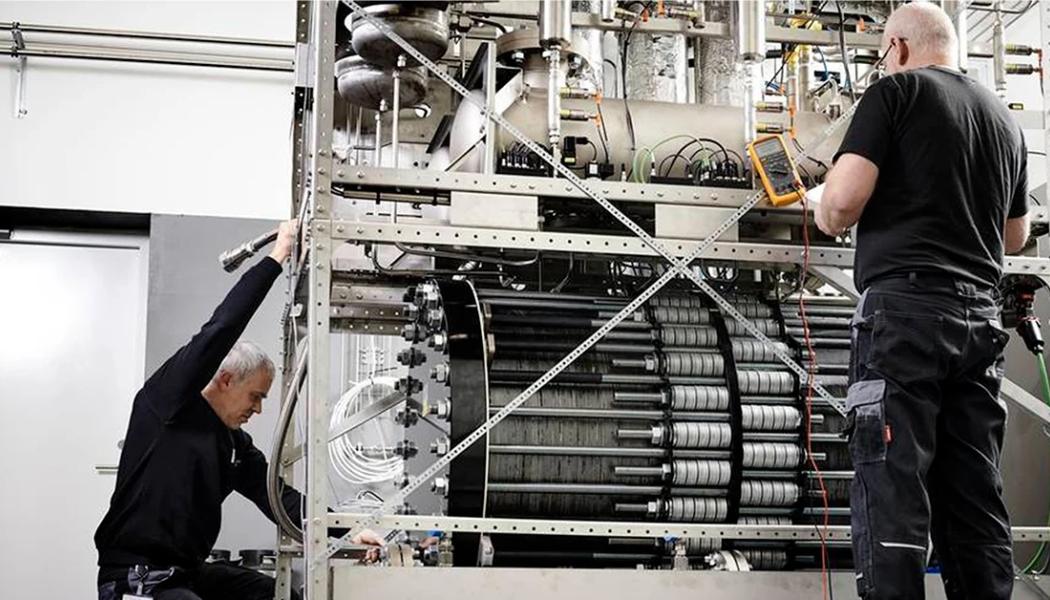 Green Hydrogen Systems (GHS) designar och tillverkar standardiserade och modulära elektrolysörer för produktion av grön vätgas med hjälp av förnybar energi. Foto: GHS