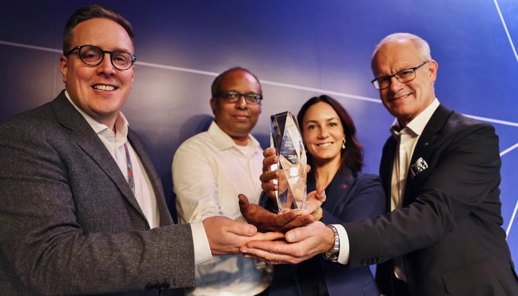 Hanza mottog priset vid 3M:s huvudkontor i Minneapolis, USA. Foto: Hanza 