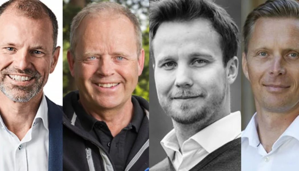 Resp. företag: Robert Dackeskog, Folke Stenvall, Magnus Larsson och Marcus Westdahl. Foto: Skogsindustrierna