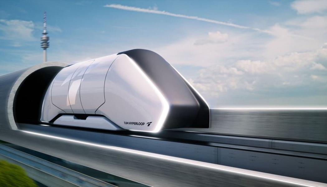 En Hyperloop-prototyp från Münchens Tekniska universitet TUM. Blir Bayern det nya 