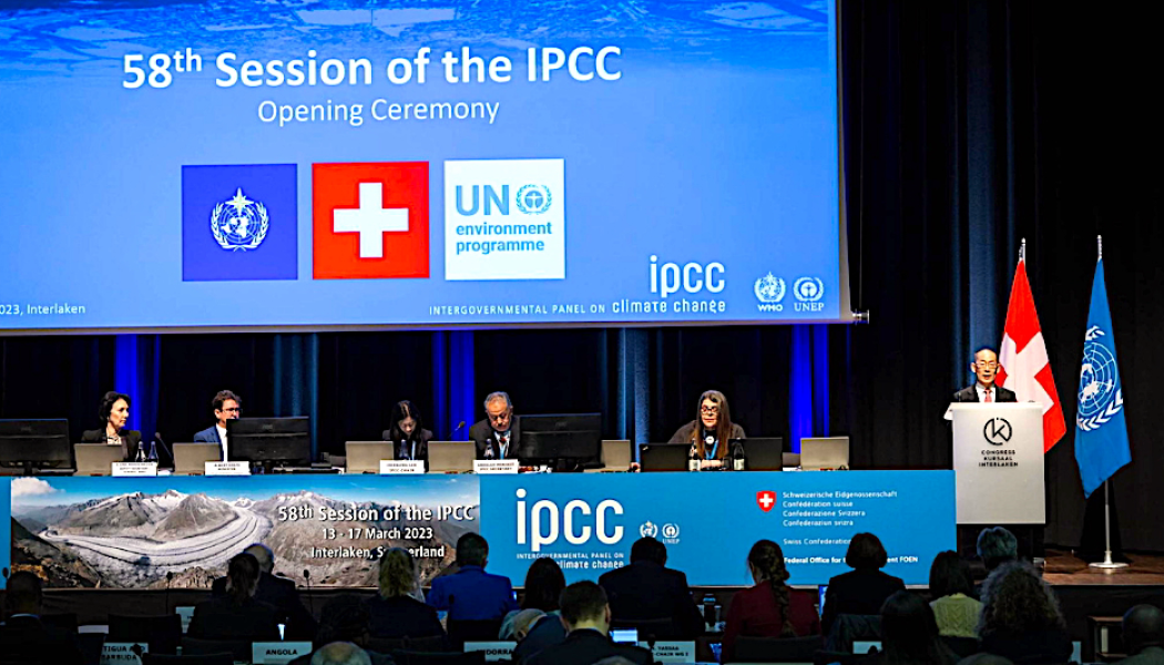 Bild: IPCC konferens 2023. Foto: IPCC