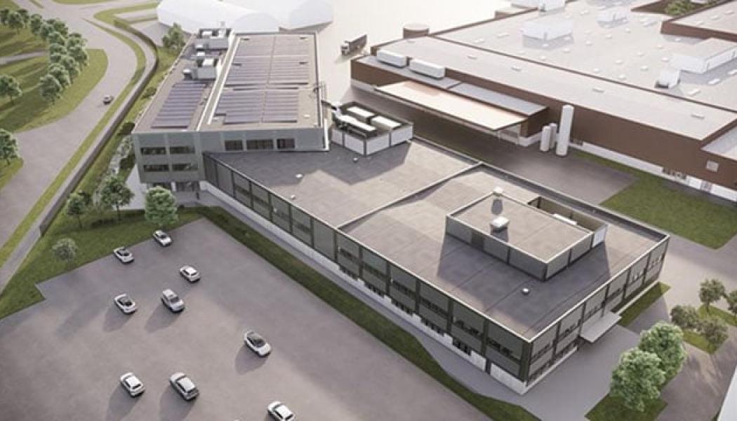Illustration av det nya innovationscentret. Pressbild.