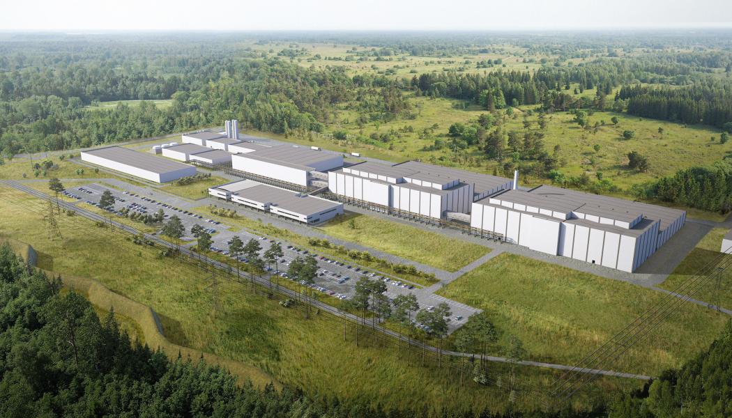 Illustration av hur anläggningen kommer att se ut. Ill: www.mineralsgroup.fi 