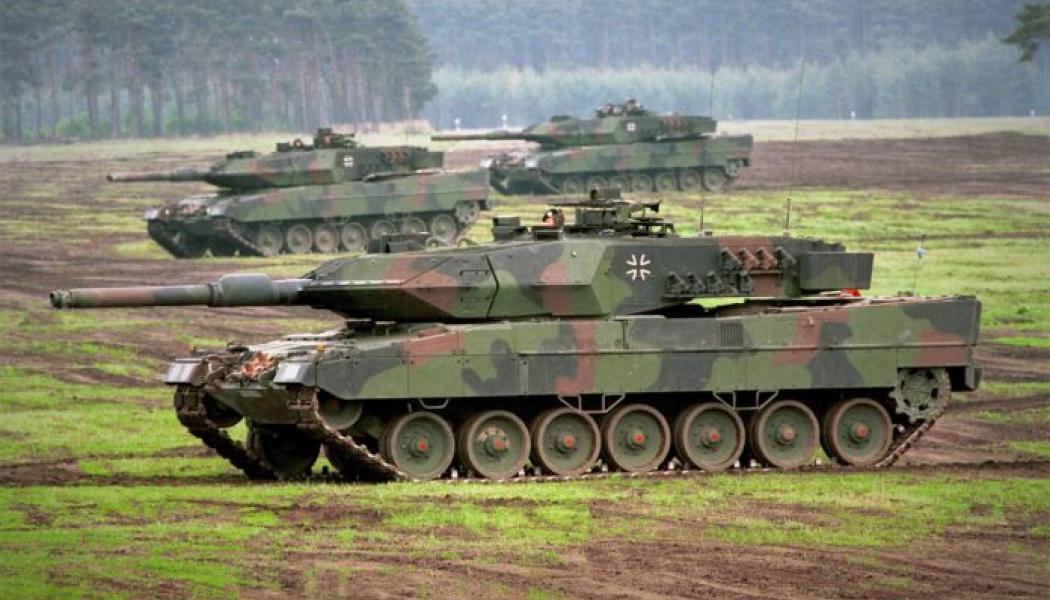 Tyska Leopard 2-stridsvagnar. Foto: Bundeswehr Pressefoto