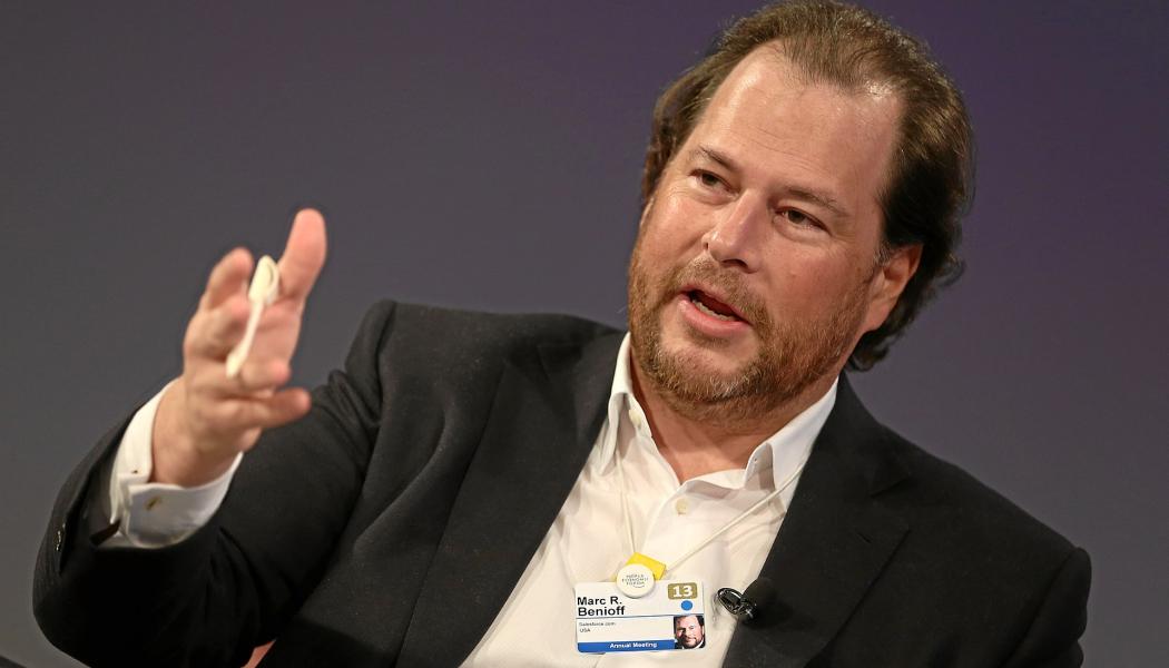 Salesforce grundare och vd Marc Benioff på World Economic Forum. Foto: WEF/Wikimedia Commons