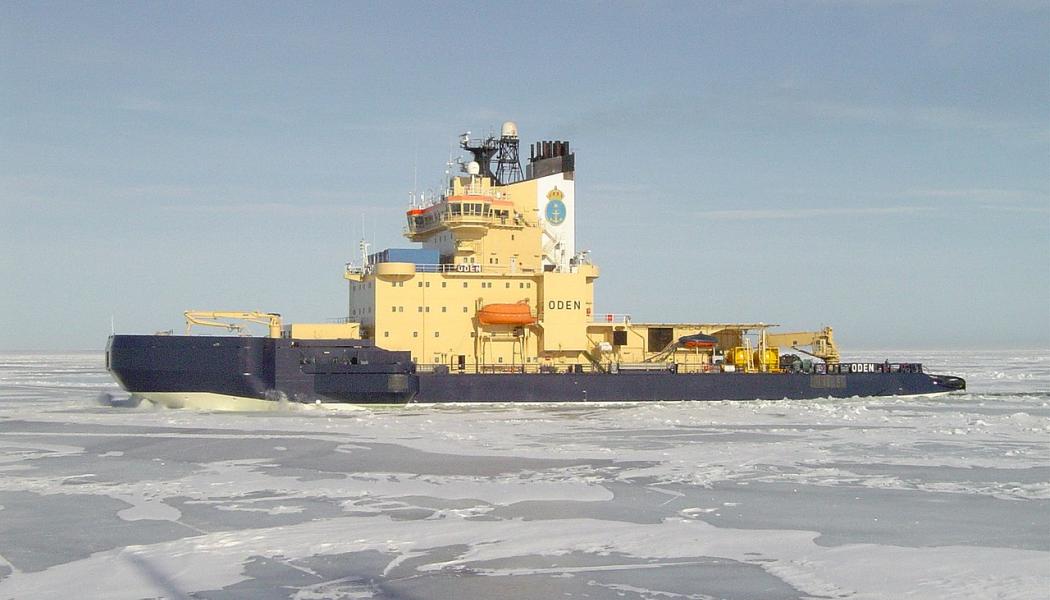 Sveriges största isbrytare Oden. Foto: Marcus Bengtsson/Wikimedia Commons 