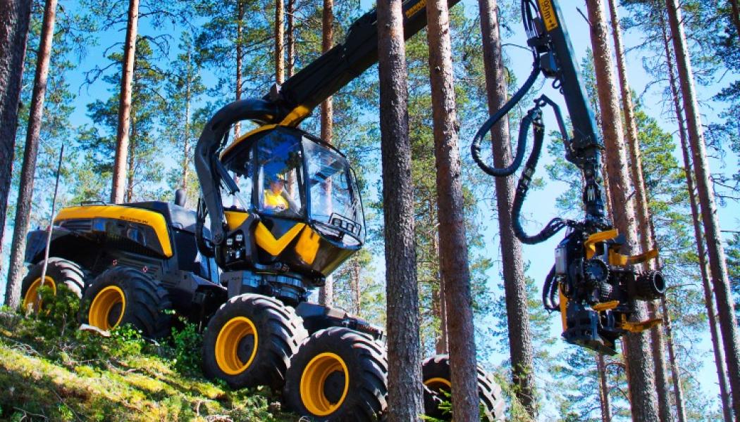 Effektiv skogsavverkning. Foto: Maskintillverkaren Ponsse, pressfoto