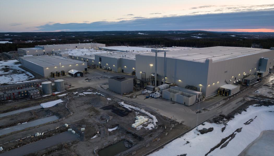 Northvolts anläggning i Skellefteå. Foto: Northvolt