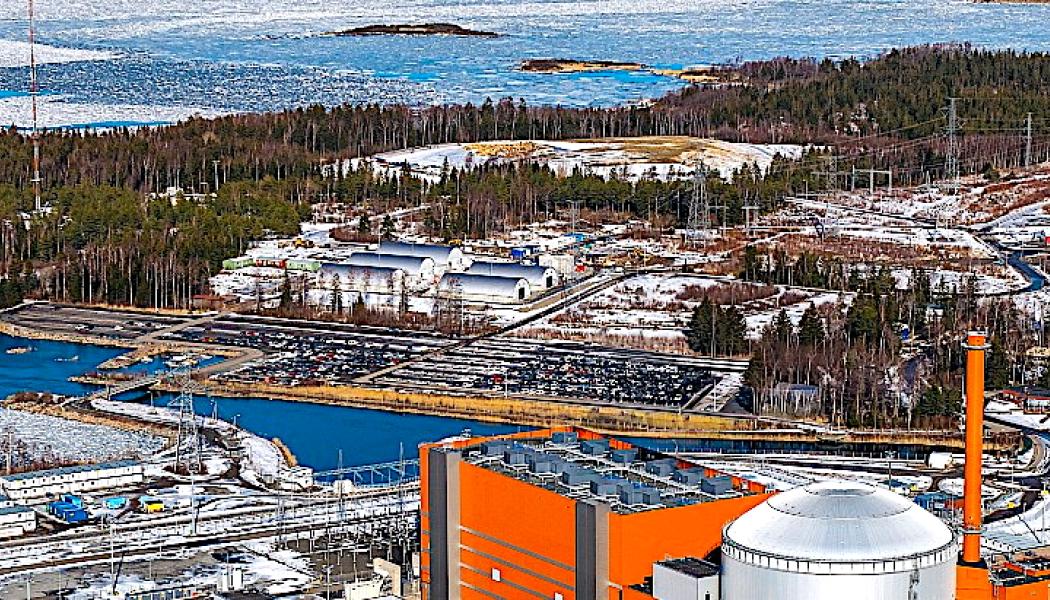 Det nya förvaret för mycket lågaktivt radioaktivt avfall ska byggas vid kärnkraftsområdet Olkiluoto. Bild: TVO.