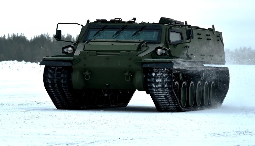 Fordonet beskrivs som ”det ultimata bandfordonet för all terräng”. Foto: Patria 