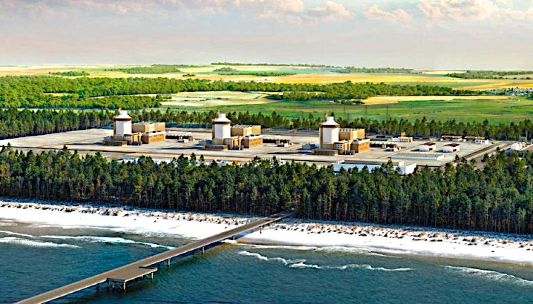 Planerad AP1000-reaktor i norra Polen, ett projekt som nu fått godkänt statligt stöd av EU. Bild: Polska regeringen