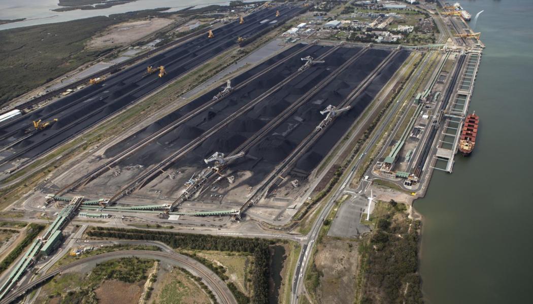 Hamnen i Newcastle,  Australien, en av världens största utskeppningshamnar för kol. Foto: Port of Newcastle