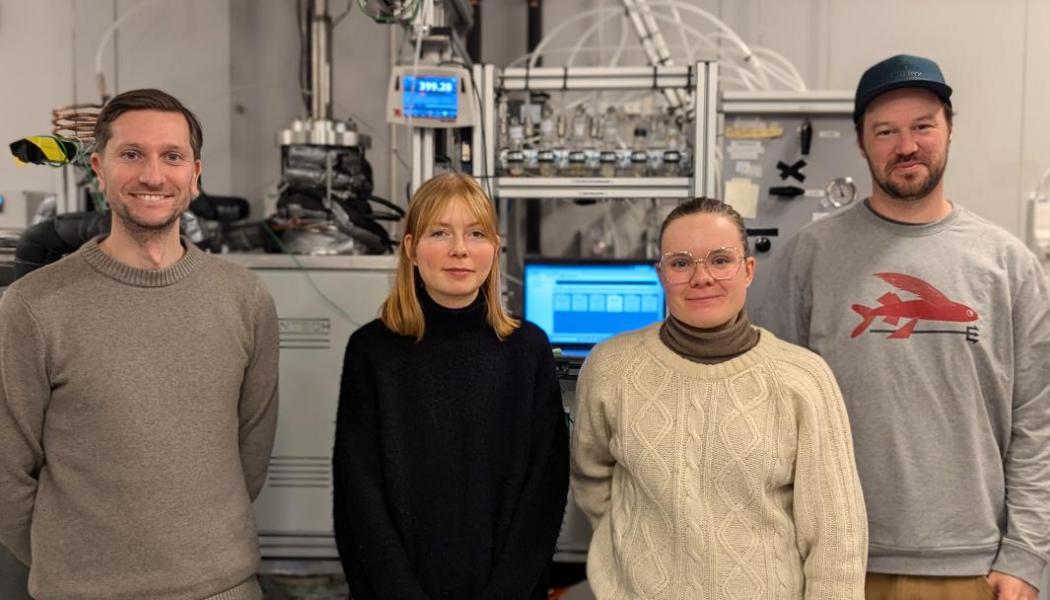 Julia Fogelström, Oscar Hessling, Johan Martinsson och Amanda Vickerfält. Photo: Swerim