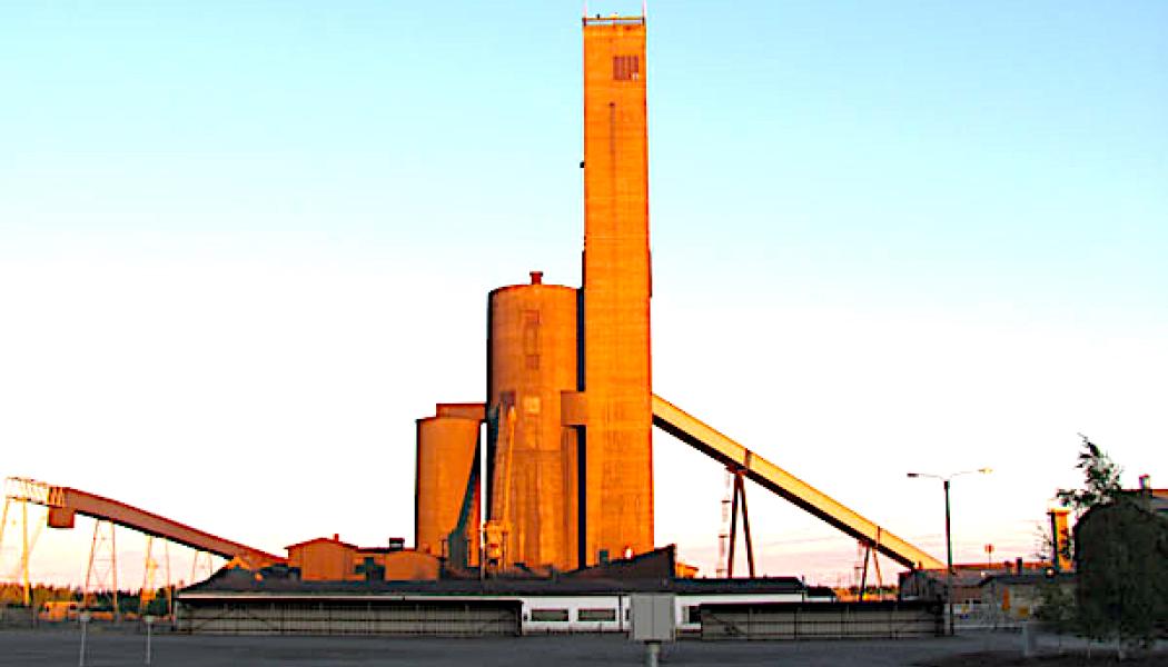Pyhäsalmi gruva, belägen i centrala Finland nära Pyhäjärvi, är Europas djupaste gruva. Foto: Wikipedia COmmon. Kredit: Tiia Monto
