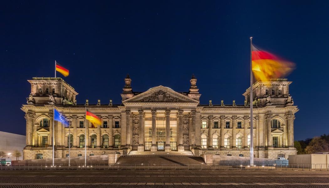 Reichstag (Tyska parlamentet) i Berlin. Foto: Wikipedia Common, kredit:Diego Delso