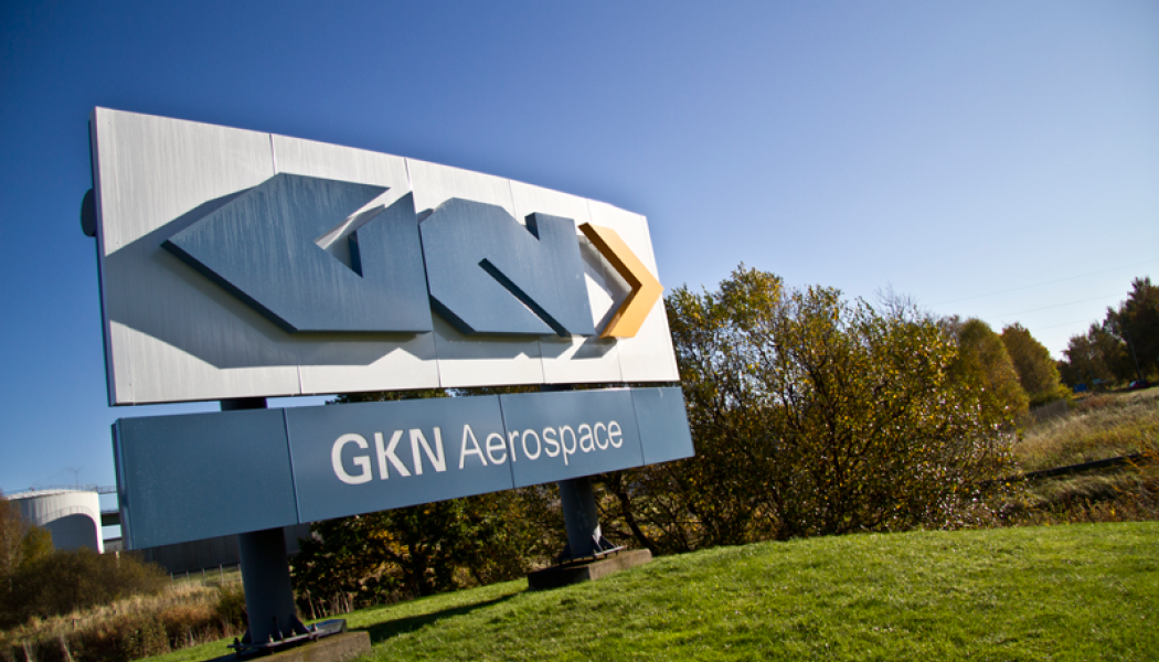 GKN Aerospace Sweden entréskylt utanför fabriken i Trollhättan. Foto: RobMag66/Wikimedia Commons