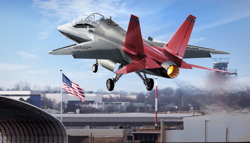 Saab fick den första beställningen på bakkroppar till skolflygplanen från Boeing 2018. Foto: Saab