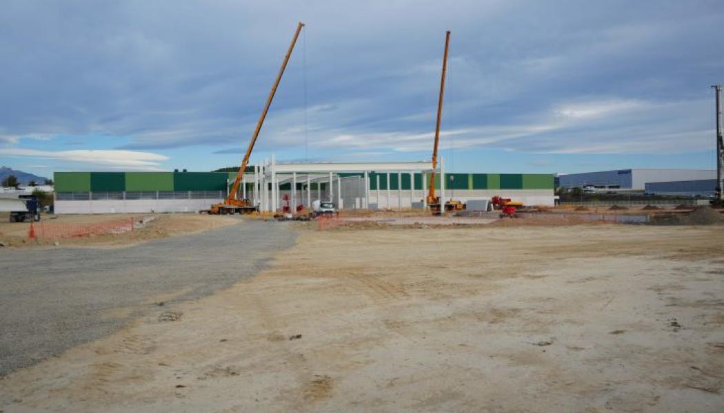 Arbeten på den nya fabriken har redan påbörjats. Foto: Saica Group