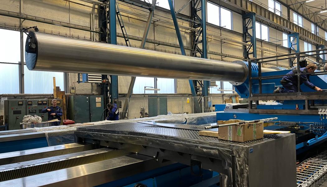 Svarvbommen är nästan 11 meter lång och har en diameter på 600 millimeter. Foto: Sandvik Coromant
