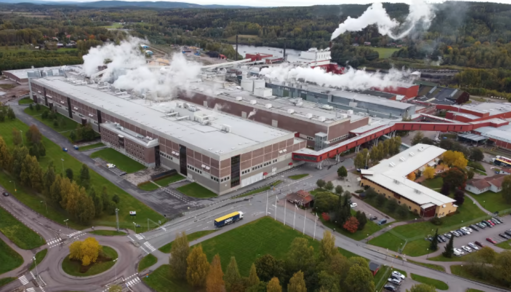 Kvarnsvedens pappersbruk i Borlänge som Sweco ska bistå i att omvandla till gigafabrik för Northvolt. Foto: Stora Enso