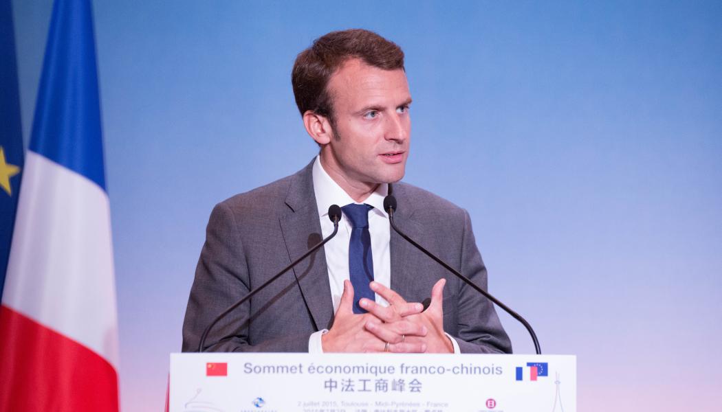 Macron i ett tal 2015. Foto: Pablo Tupin-Noriega/Wikimedia Commons