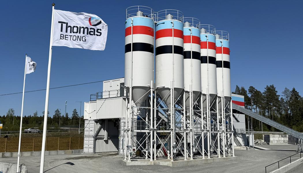 Thomas Betongs nya fabrik i Stäket, Järfälla. Foto: Thomas Betong