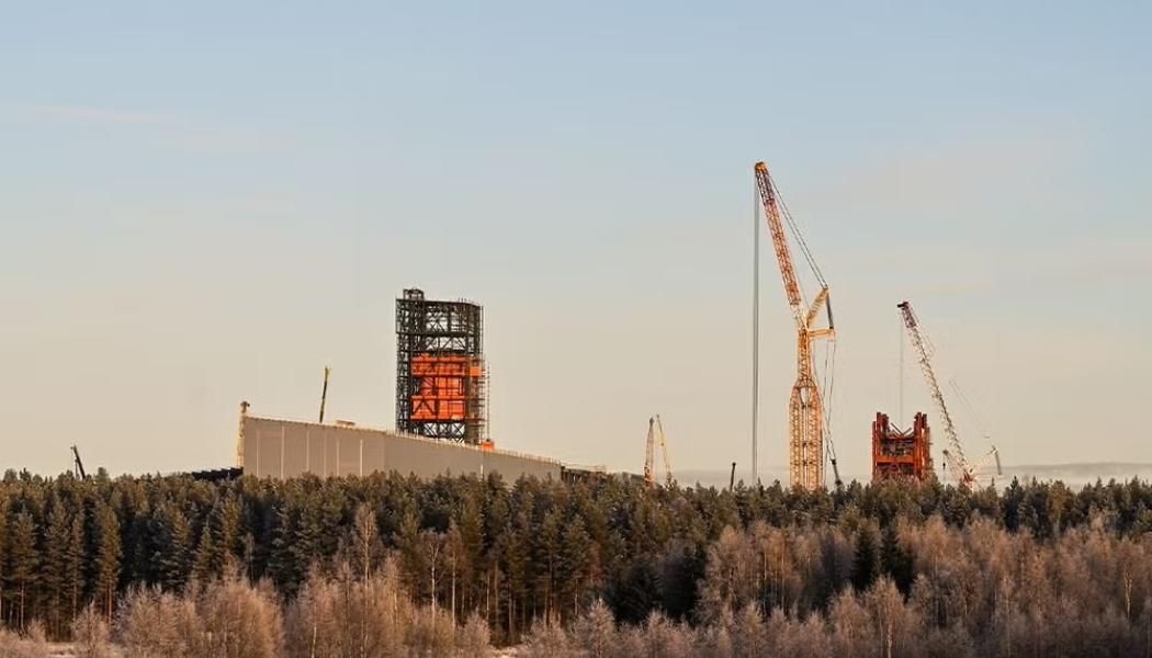 Stegras pågående byggprojekt i Boden, Sverige.
Foto: Stegra