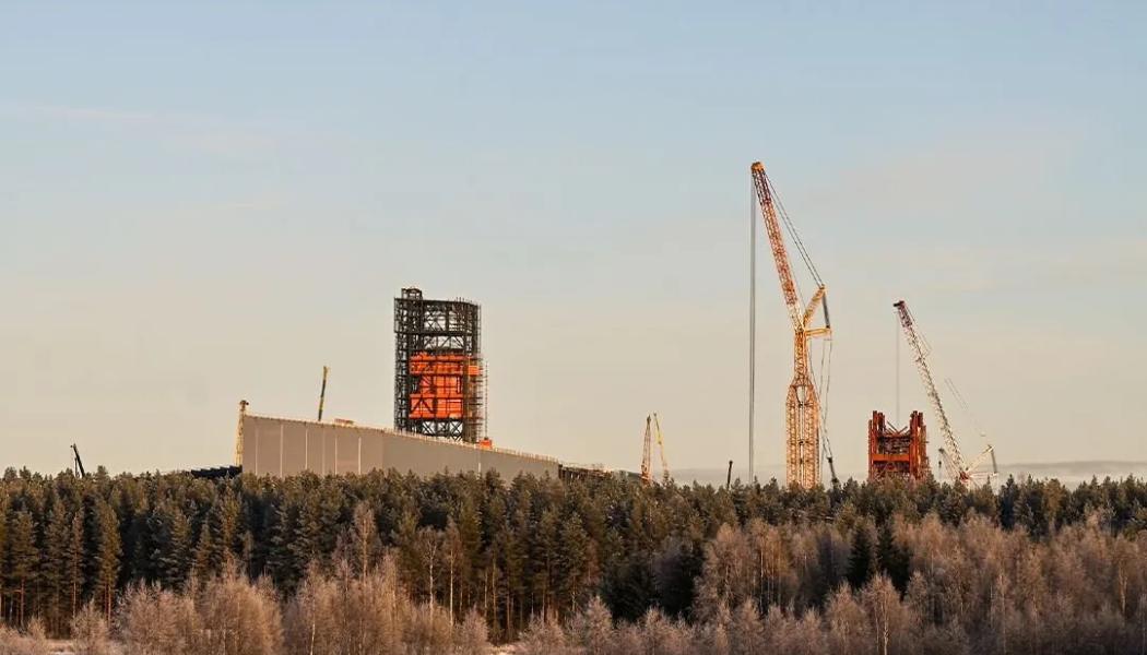 Stegras anläggning under uppförande i Boden. Foto: Stegra