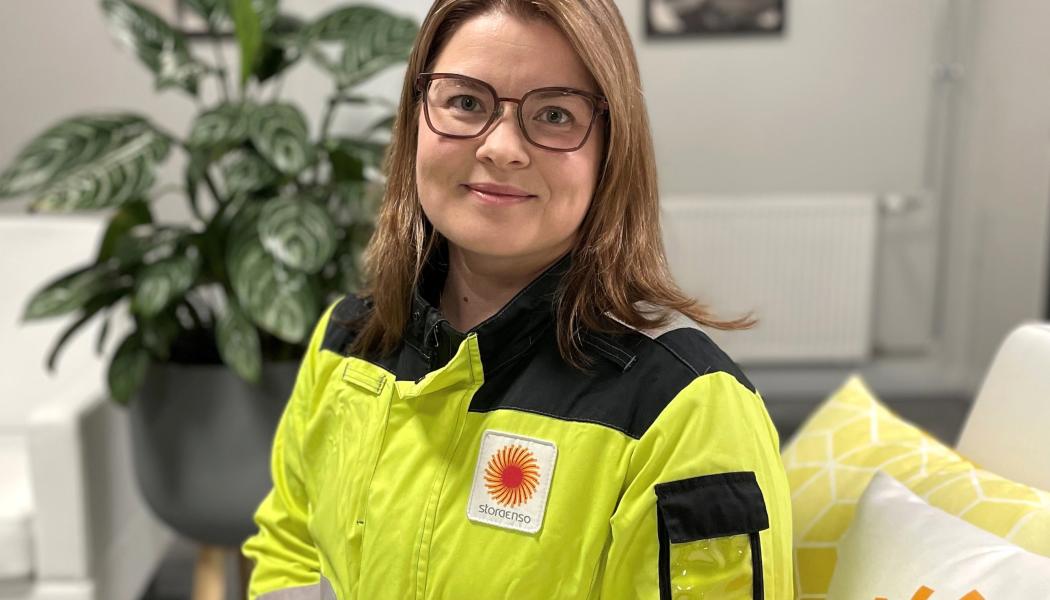 Stora Ensos projektledare i Heinola Eija Liikola. Foto: Stora Enso