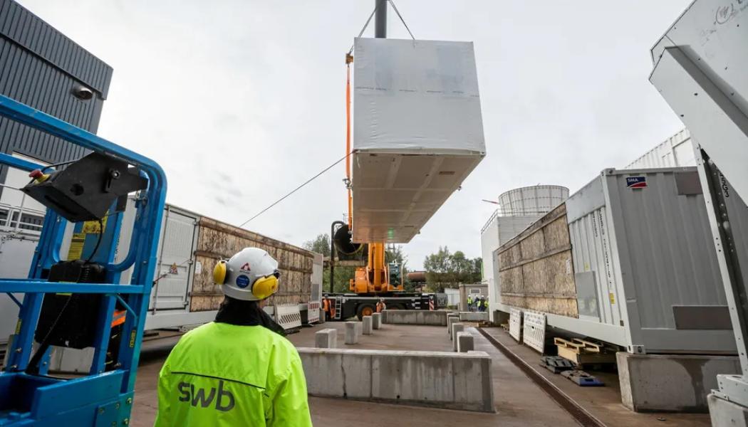 ArcelorMittal uppgav förra året att vätgasen från anläggningen vid SWB:s Mittelsbüren kraftverk, strax utanför tyska staden Bremen, kan användas i flera steg av stålproduktionen. Foto: SWB