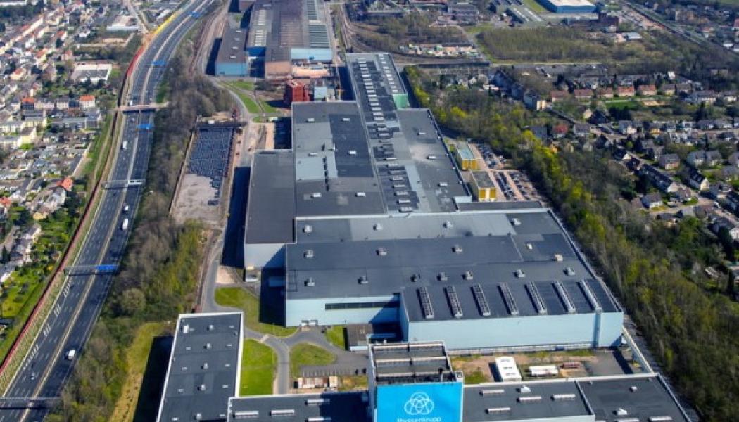 Thyssenkrupps stålverk i Bochum, där produktionen nu delvis dras ned. Foto: Thyssengrupp Steel