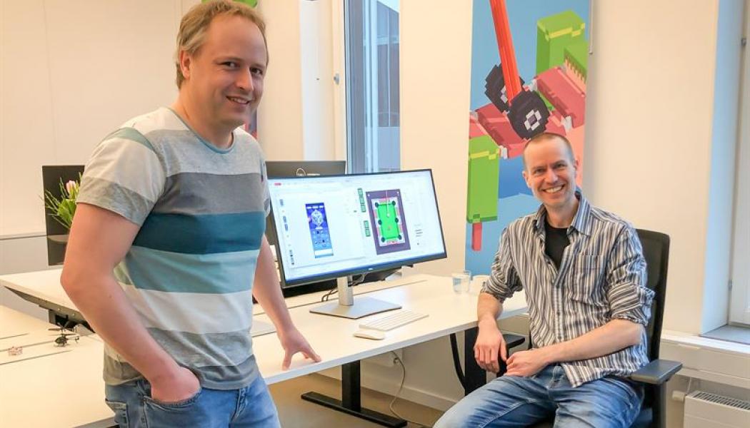 Per Nyblom och Martin Magni från Fancade. Foto: Tomas Ahlström