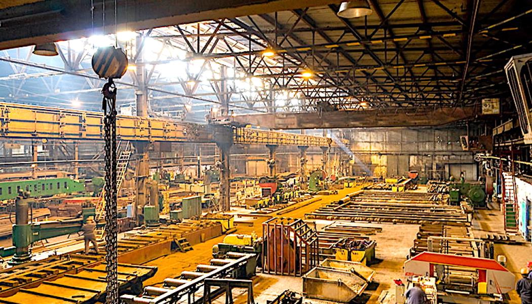 Ukrainsk stålfabrik. Foto: Zaporizhstal