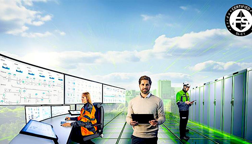 Funktioner som behörighetskontroller, granskningsloggar, krypterad kommunikation och signering av programkomponenter bidrar till ett starkt säkerhetslager. Dessutom möjliggör integration med kunders SIEM-lösningar att säkerhetsrelaterad information förs vidare till organisationens Security Operations Center, vilket ger bättre insyn och snabbare reaktion vid incidenter. Illustration: Valmet