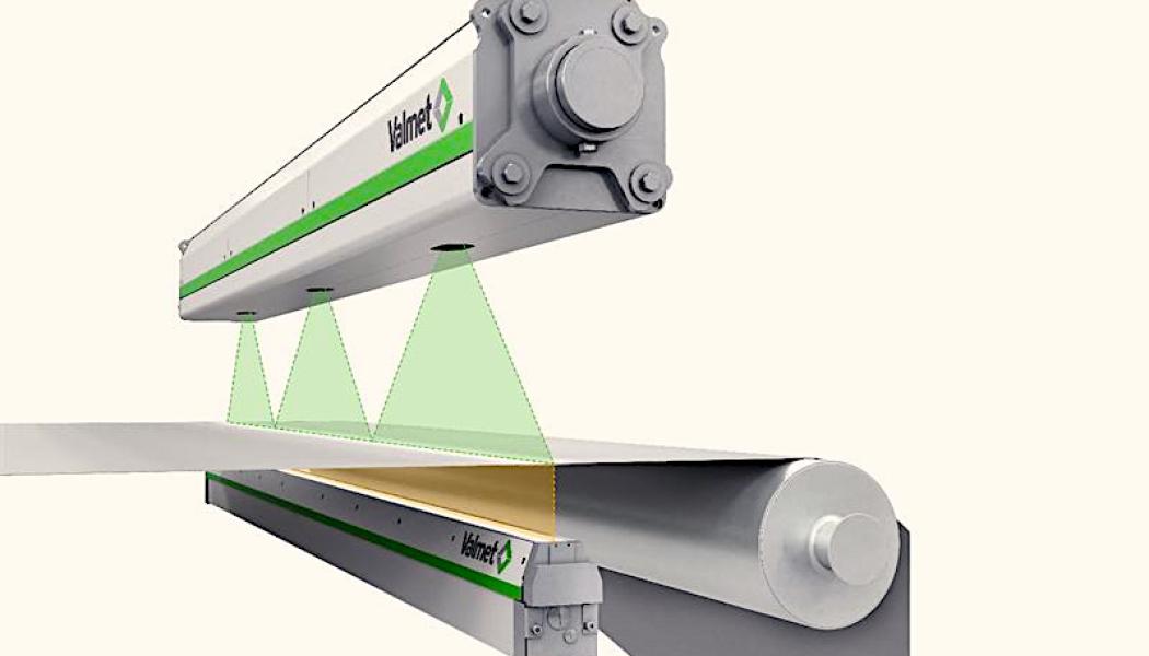 Valmet har mottagit en order från kinesiska papperstillverkaren Yueyang Forest & Paper Co., Ltd. -företag för leverans av ett Valmet IQ Web Inspection System feldetekteringssystem för PM 8 pappersmaskin. Illustration. Valmet