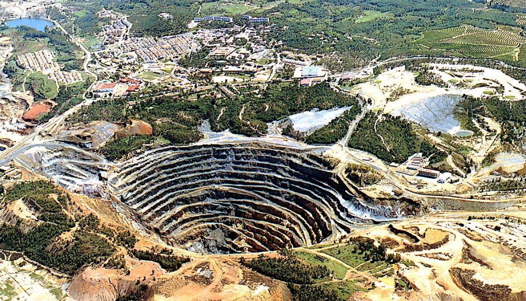 Spansk gruvdrift i området Cuenca Minera de Riotinto-Nerva. Foto: Wikipedia Commons Lic. Kredit: Junta Informa
